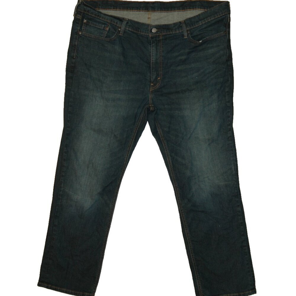 Levis 541 Jeans Mens 44 x 32 Dark Blue Straight Leg Athletic Tapered Denim